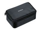Black Sanitas branded zippered carrying case