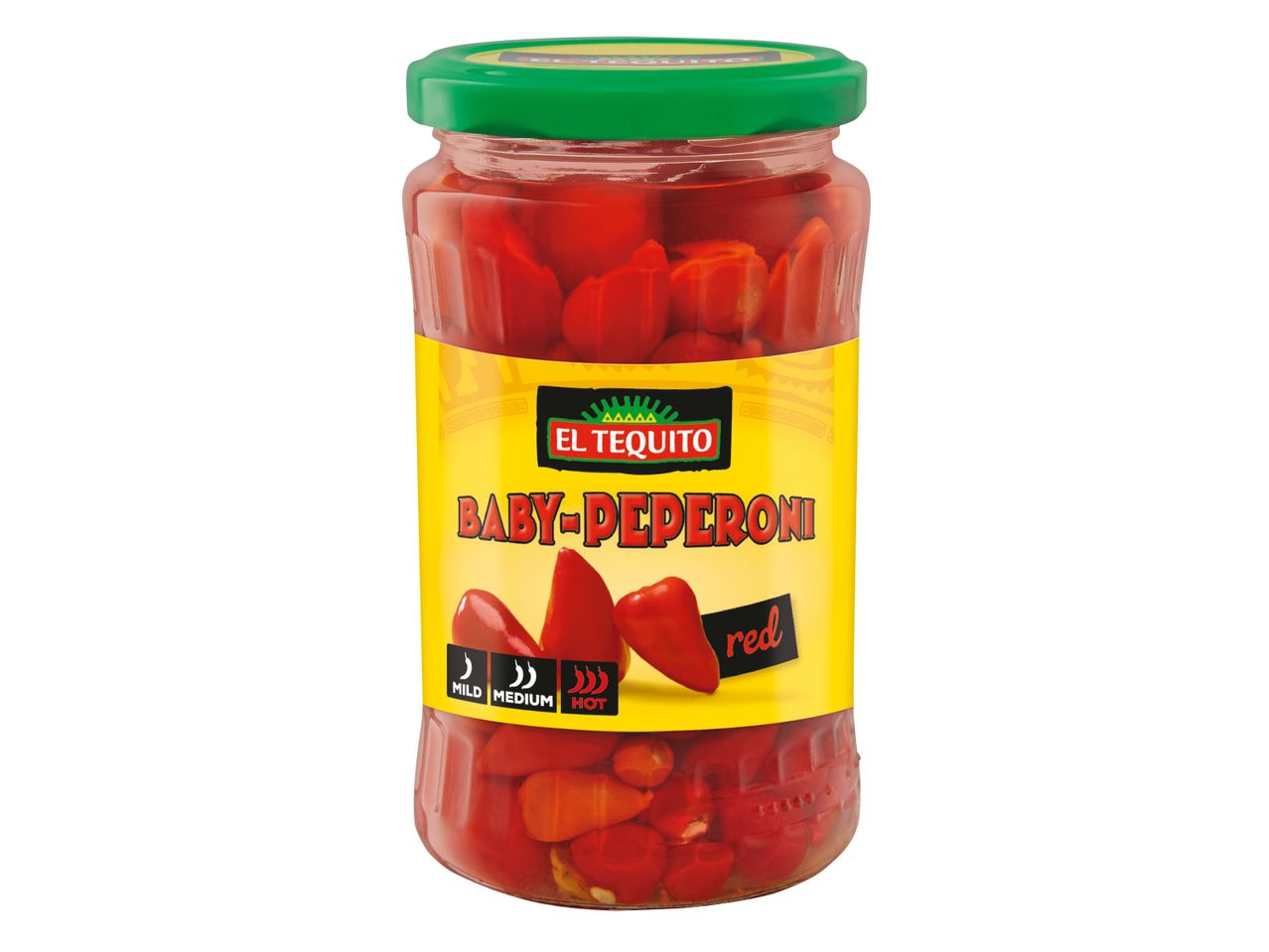 El Tequito vörös babypaprika üveg.