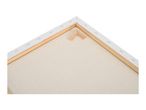 Back of a stretched canvas with wooden frame and wedges