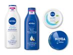 Nivea bodylotion og cremer, herunder Express Hydration, Rich Nourishing, Soft og Creme.