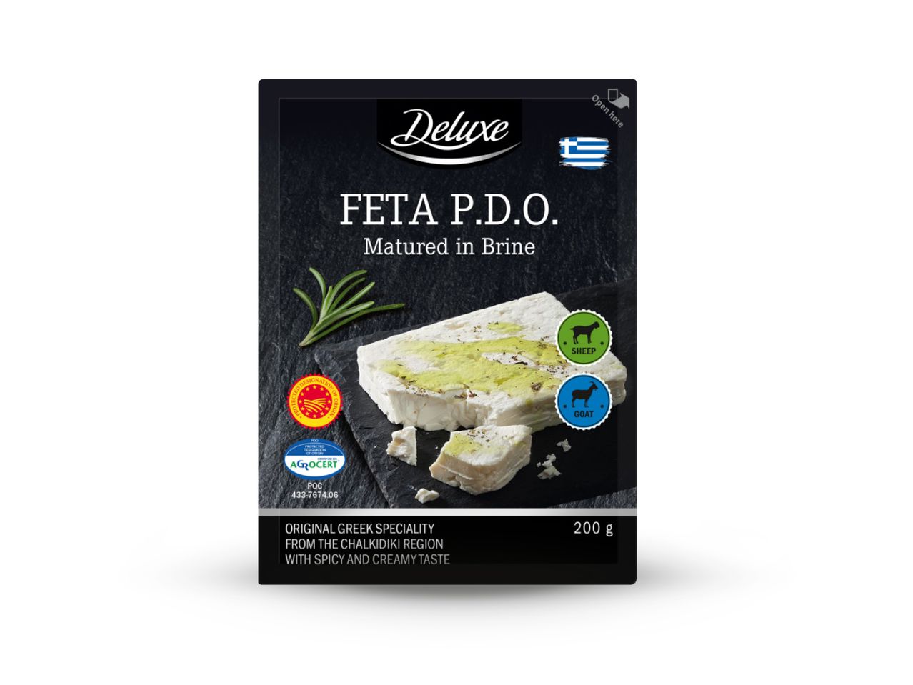 Pakiranje Delije Feta P.D.O. sira.