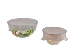 Tampas de silicone Silvercrest® em tigelas com salada e aveia