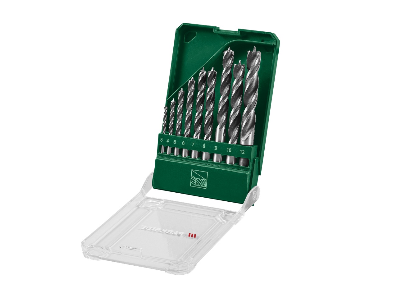 Conjunto de brocas multifuncionais HSS PARKSIDE® em caixa verde