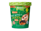 Vemondo vegan pindakaas & cookies ijs.
