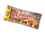 Maitre Jean Pierre 5 Croissanter med hasselnøddefyld i emballage.