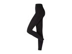 Black women's thermal leggings, side view