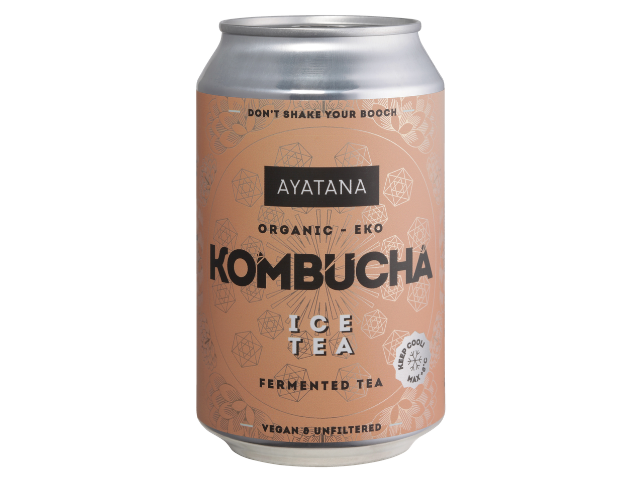 Ayatana organska Kombucha, ledeni čaj, veganska.