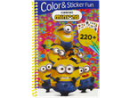 Minions kleur- en stickerboek met meer dan 220 stickers en potloden.