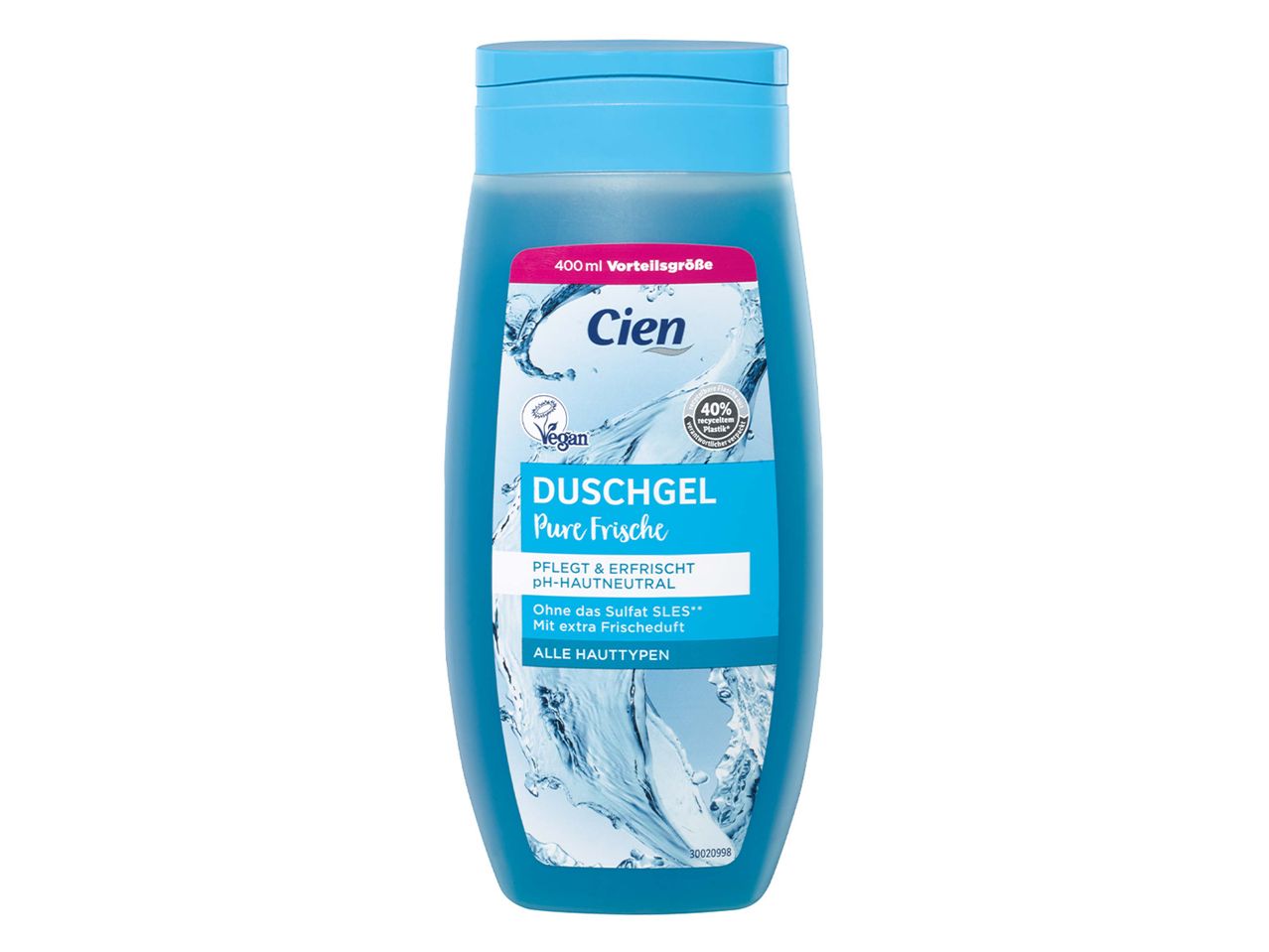 Cien Pure Frische Duschgel, vegan, pH-neutral.