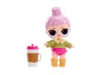 LOL Surprise! Lil Sisters doll with coffee cup accessory.