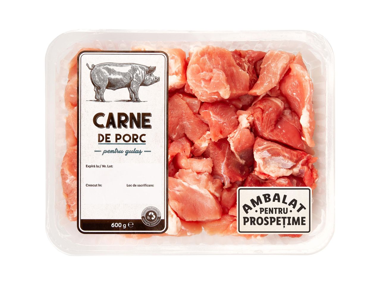 Accesați vizualizarea pe ecran complet: Carne de porc pentru gulaș - Imagine 1