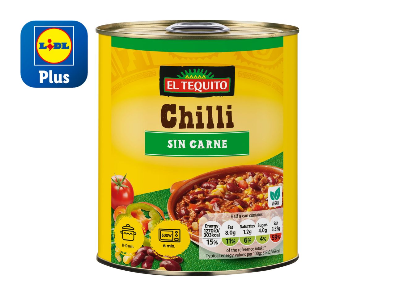 A can of El Palacio Chilli con Carne from Lidl.