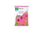 Paquet de galettes de riz bio Lupilu à la framboise pour bébés de 7 mois et plus.