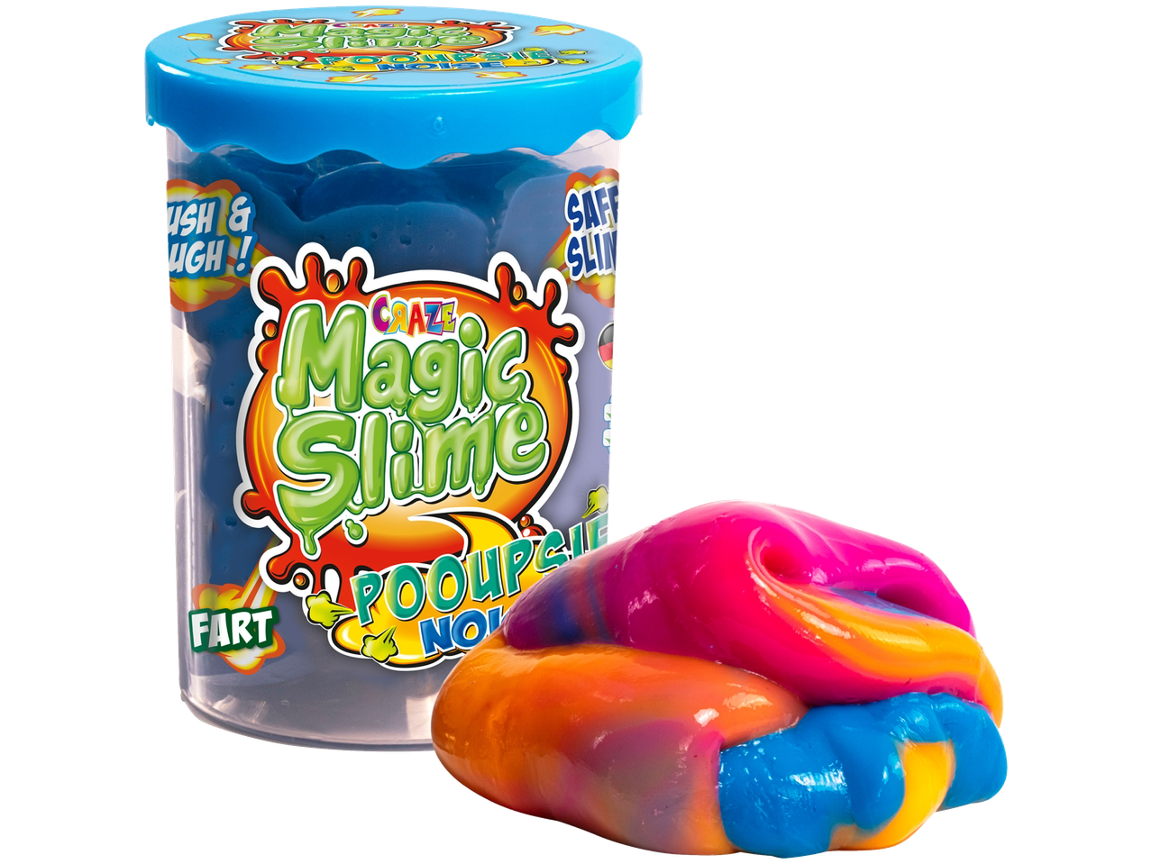 Igračka Craze Magic Slime, mekana i sa živopisnim bojama.