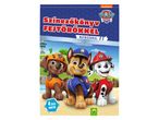 Paw Patrol színezőkönyv fejtörőkkel és matricákkal, 4 éves kortól.