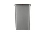 Grey automatic trash cans.