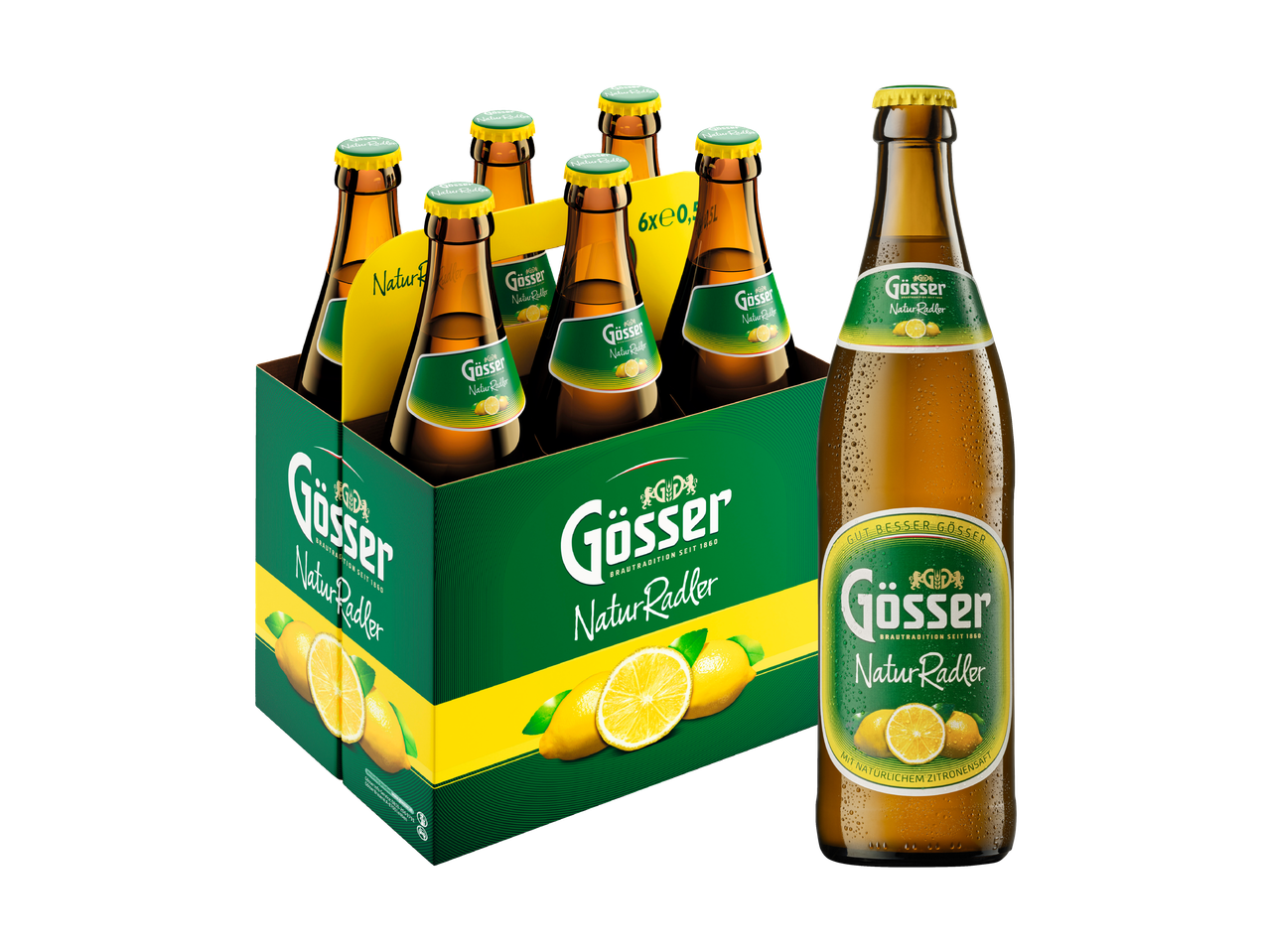 Sechserpack Gösser Natur Radler.