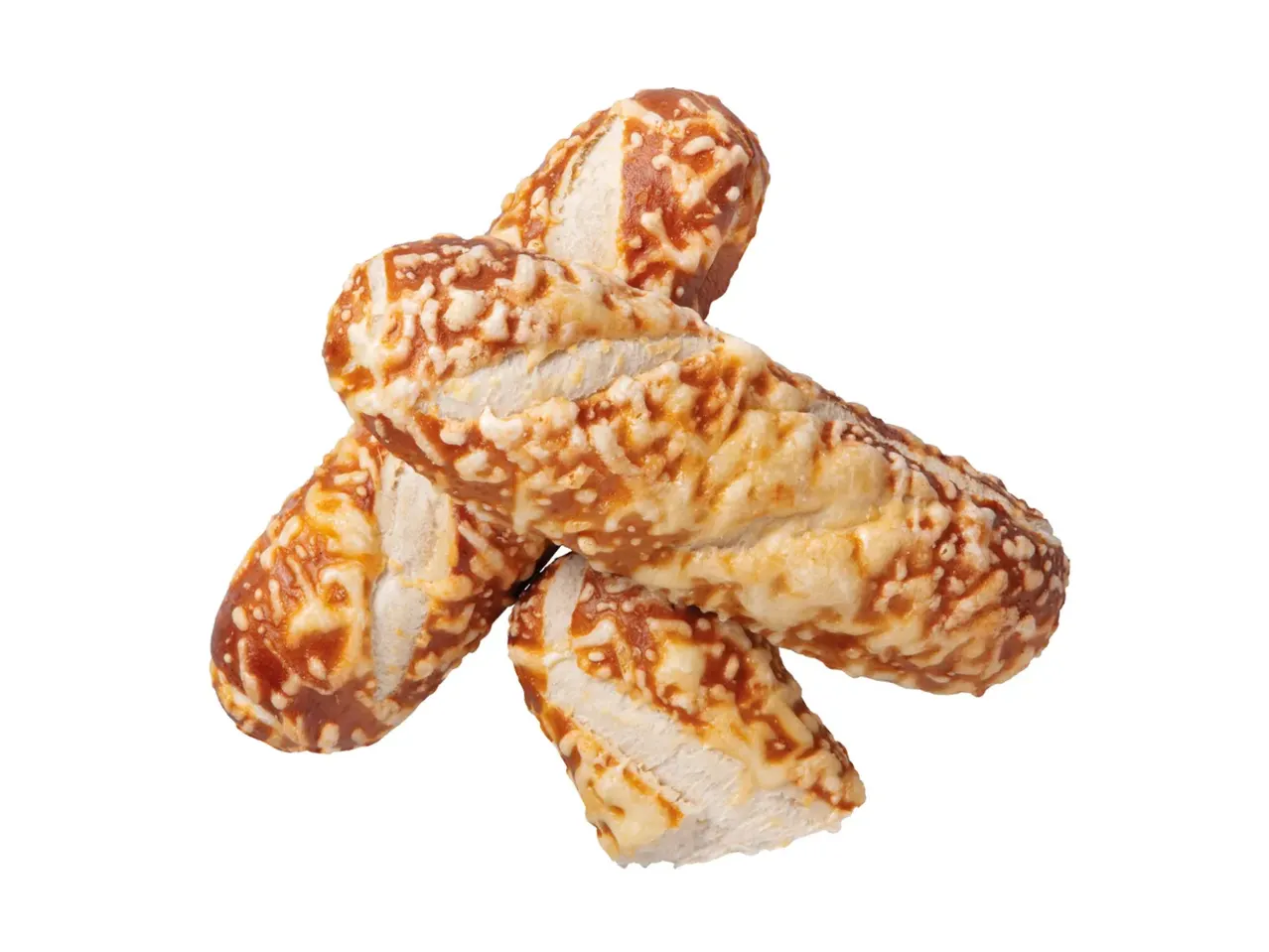 Käsebrezeln, knusprige Kruste.