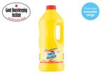 W5 Thick Bleach with citrus scent, 2 litres, Good Housekeeping Institute approved.