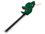 Parkside 450W Electric Hedge Trimmer, green and black with an orange power cord.