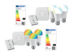 SilverCrest Smart-Lampen-Set mit Fernbedienung; RGB und weißes Licht.