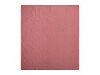 Pink quilted blanket with a leaf pattern