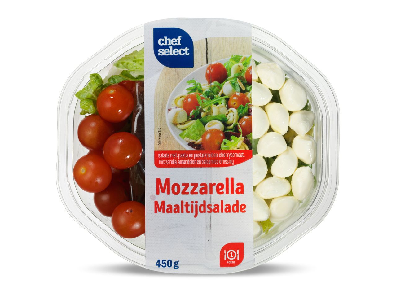 Ga naar volledige schermweergave: Maaltijdsalade mozzarella - afbeelding 1