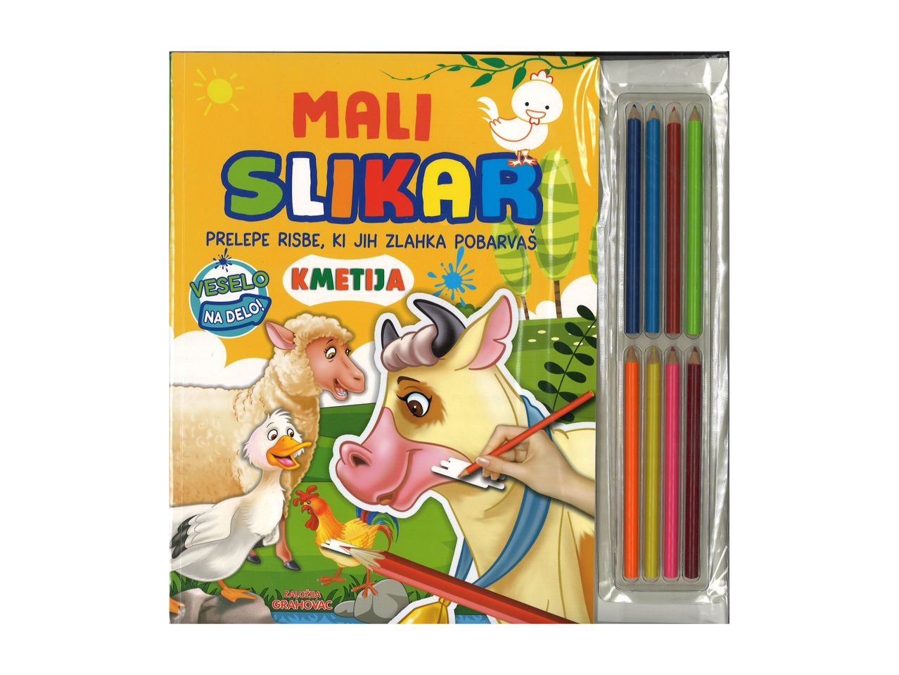 Otroška slikanica Mali slikar z barvicami.