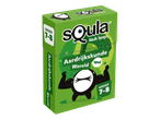 Groene doos voor een educatief spel over aardrijkskunde voor groep 7-8, met een panda-mascotte.