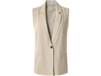 Colete blazer sem mangas Esmara em bege com um botão