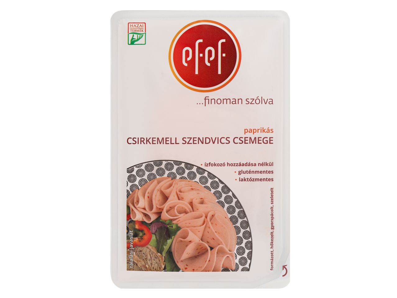 Pöf paprikás csirke szeletek szendvicshez.