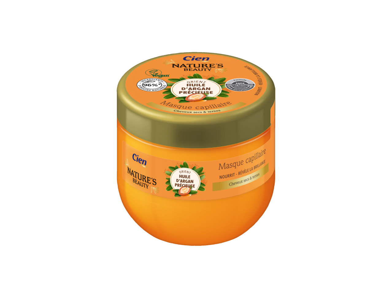 Masque capillaire Cien Nature's Beauty à l'huile d'argan.