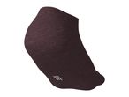 Dark brown ankle sock with size 35-38 printed on the sole.