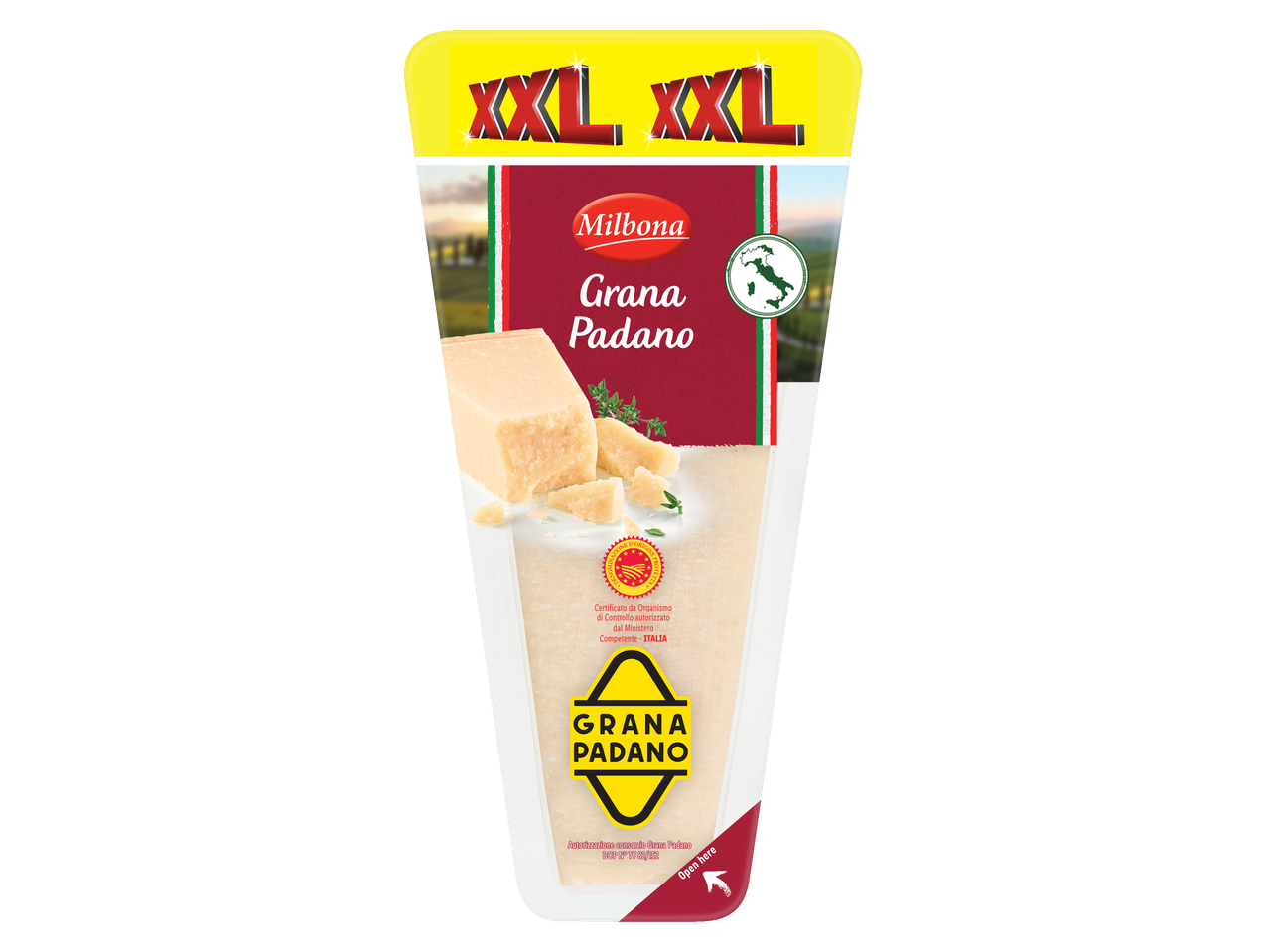 Ambalaj de brânză Milbona Grana Padano XXL.