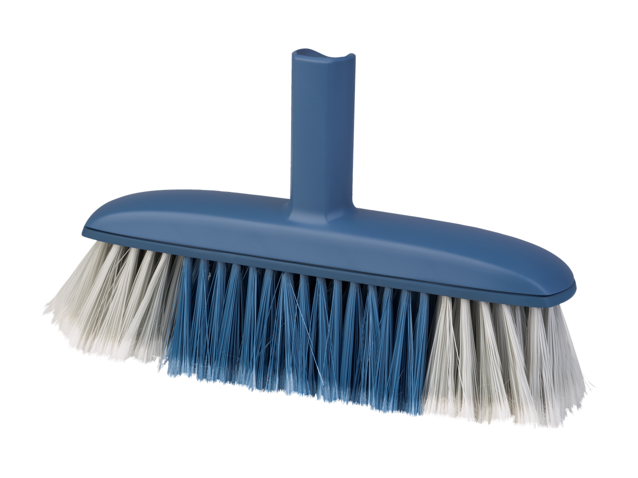 W5® valymo šepetys su mėlynais ir baltais šeriais.