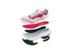 CRIVIT Ladies' Running Shoes, exploded view showing layers of the sole and insole.