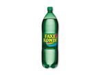 En 2 liters flaske Faxe Kondi med druesukker.