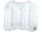 Three-compartment hot/cold water bottle.