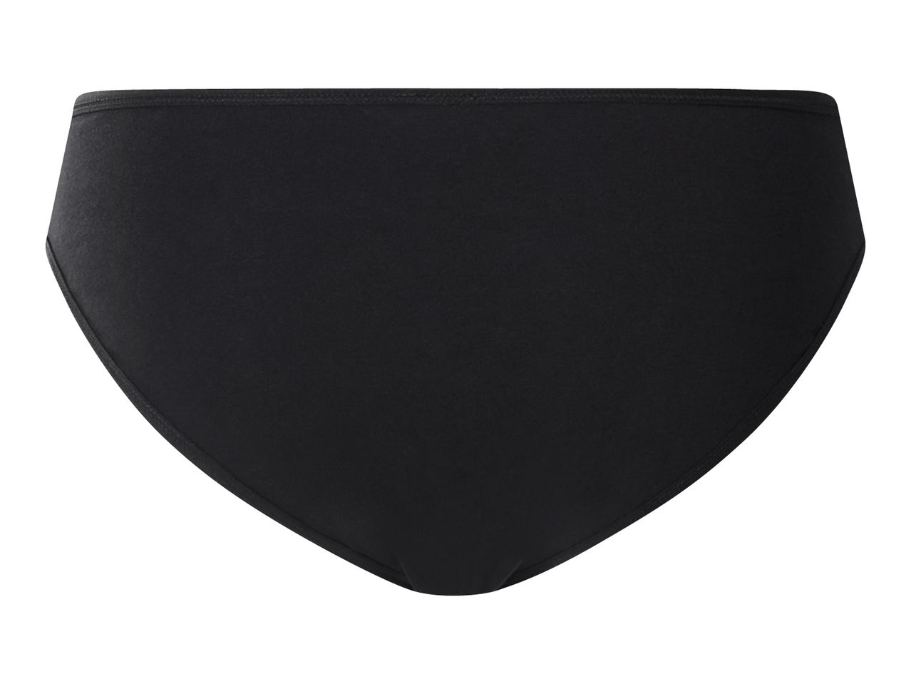 Black women's bikini bottom, back view
