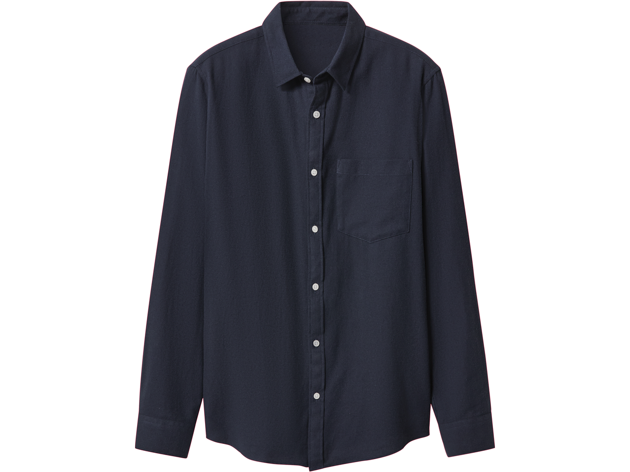 Tamsiai mėlyni vyriški flaneliniai marškiniai esmara MEN