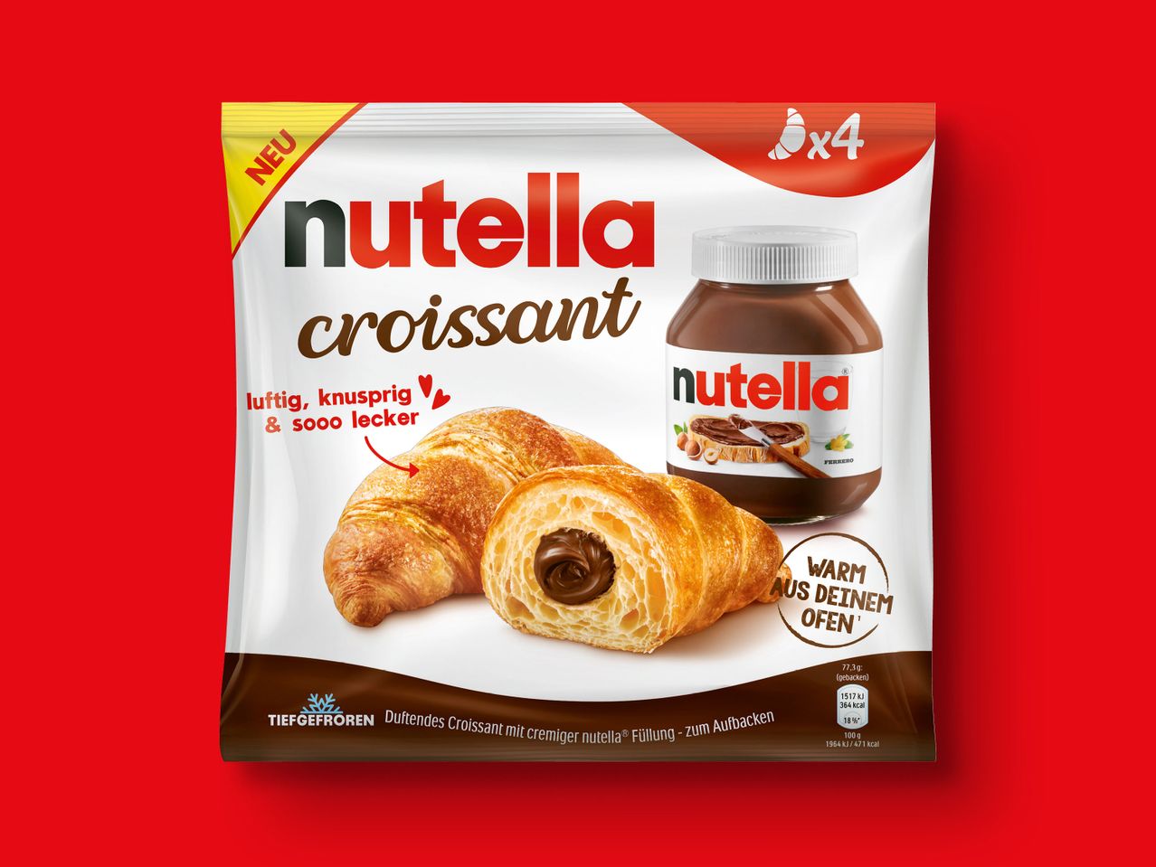 Gehe zu Vollbildansicht: Nutella Croissant - Bild 1