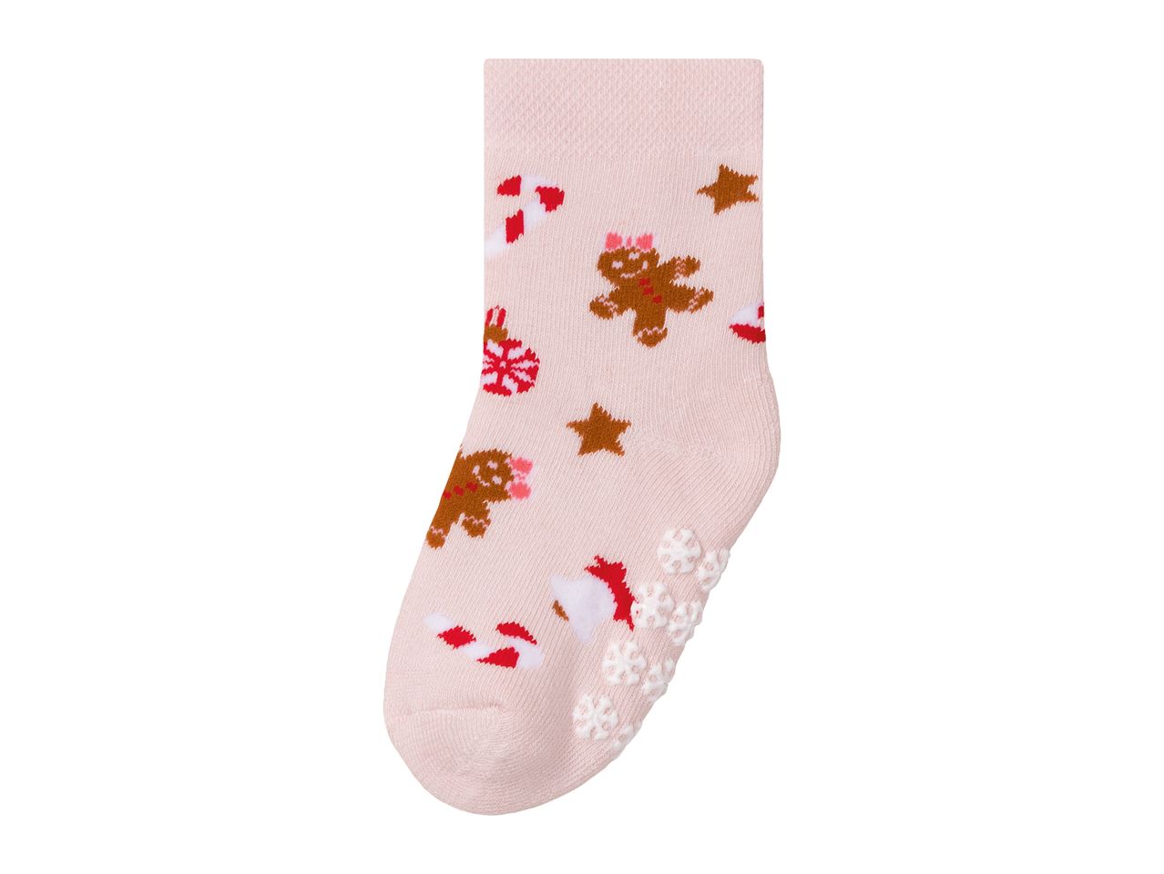 Go to full screen view: Lupilu Younger Kids’ Christmas Thermal Socks - 2 pairs - Image 1
