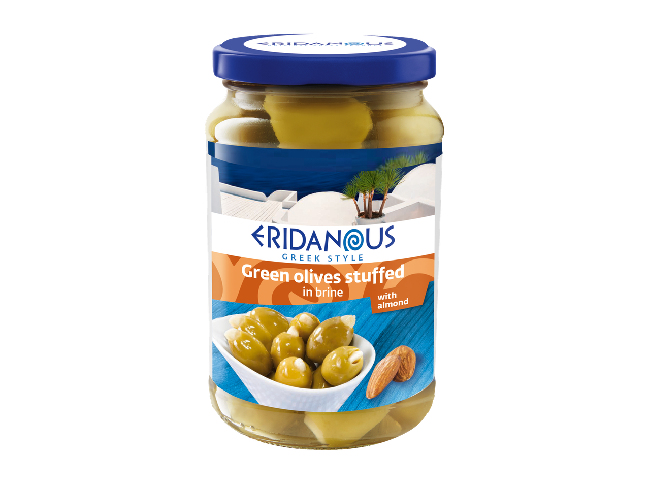 Olives vertes farcies aux amandes, Eridanus.