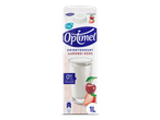 Optimel drinkyoghurt aardbei kers, 0% vet, geen suiker toegevoegd, 1L verpakking.