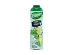 Fles mojito siroop zonder suiker met munt en limoen.