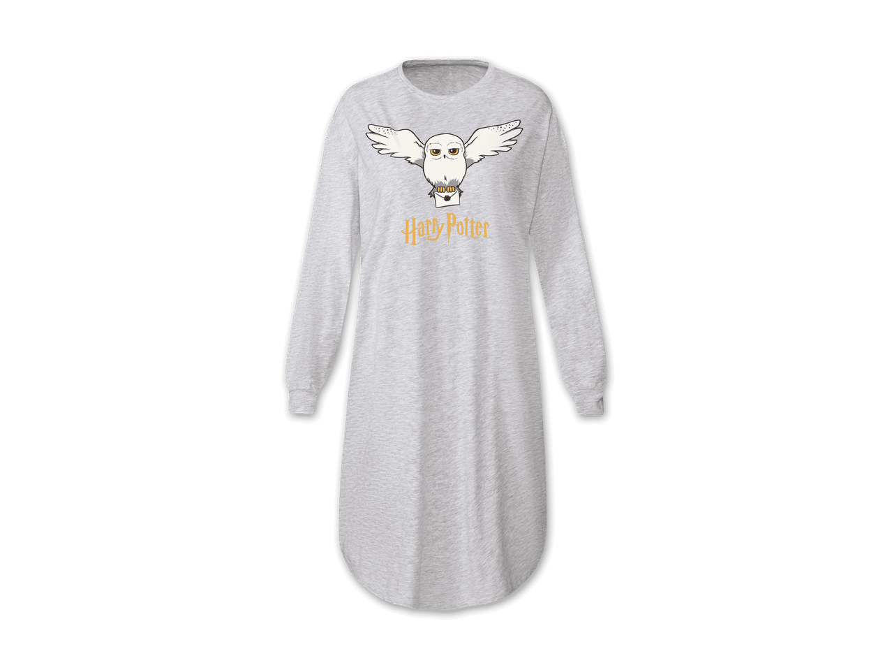 Graues Harry Potter Nachthemd mit Hedwig-Eule und Brief