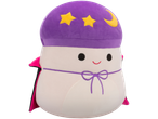 Squishmallows plush toy, a mushroom wearing a purple wizard hat and cape.