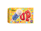 Gelatelli UP gelado de baunilha com mini's, pack de 4, cacau certificado Rainforest Alliance.