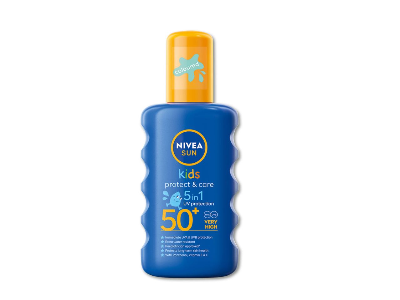 NIVEA SUN Kids SPF50+ päikesekaitse pihusti UVA/UVB kaitsega.