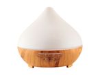 En elegant træ- og glas aromadiffuser med forskellige indstillinger.